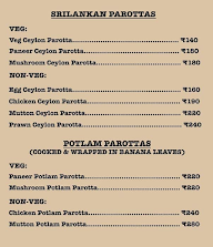 Parotta Gully menu 1