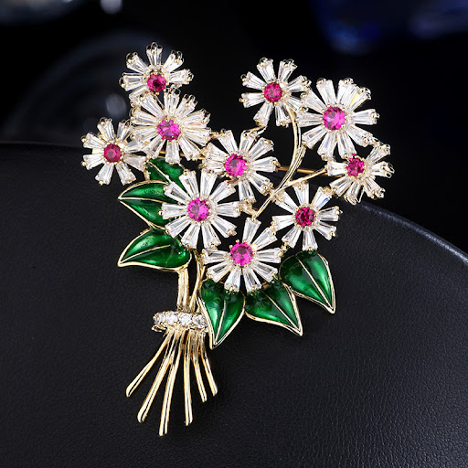 Title 5, Broche fleur dégoulinante, une touche élégante....
