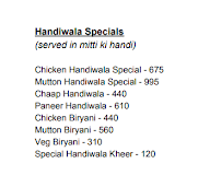 Haandiwala menu 6