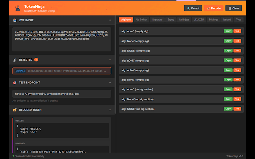 TokenNinja screenshot 3