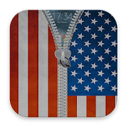 American flag zipper top  Icon