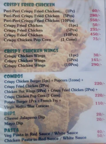 Sfc-Singh's Fried Chicken menu 