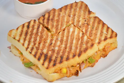 Jain Corn Cheese Chilly Sandwich