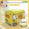 Nhà Dành Cho Thú Cưng School Bus Gập Mở Size M (50X36X40)Cm