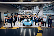 This blue Aventador is the last naturally aspirated V12 Lamborghini to be produced in the Italian firm's Sant’Agata factory.