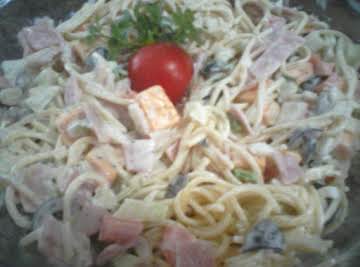 Pasta salad with Ranch dressing