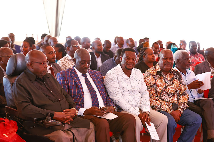 Kenya Kwanza legislators during the Joint National Executive Retreat and Parliamentary Group consultative meeting in Naivasha, Nakuru, on February 19, 2024