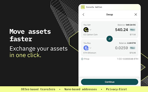 Console Wallet screenshot 4