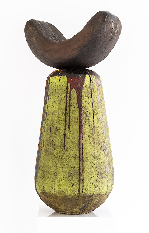 ‘uMacirha’ from Zizipho Poswa’s ‘Umthwalo’ series. This ceramicist is represented by Southern Guild, one of the galleries exhibiting in the MAIN show at the ICTAF 2022.