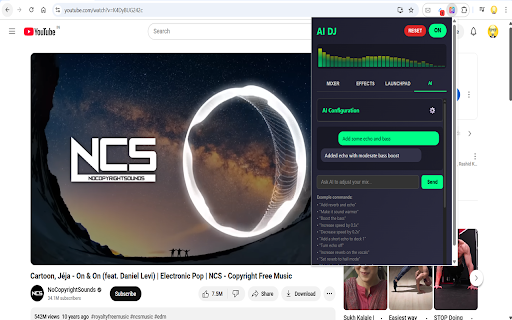 AI-Powered DJ Extension