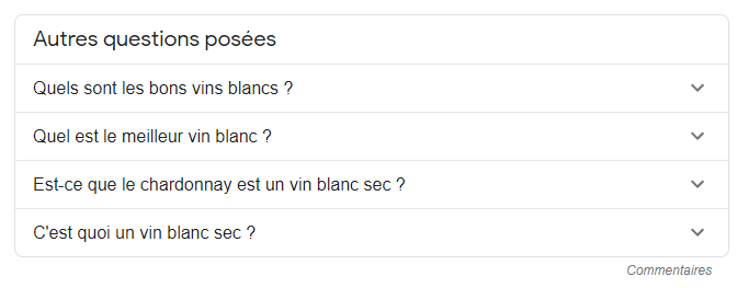 PAA : D'autres internautes se posent des questions