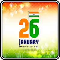 Wishes Indian Republic Day Greeting Cards DP Flag