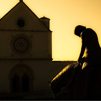 tramonto ad Assisi di 