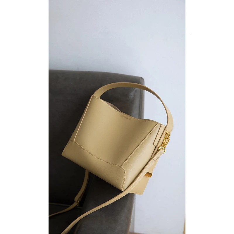 Franse niche high-end crossbody dames tas, design bucket, past overal bij, stijlvol en functioneel voor dagelijks gebruik.