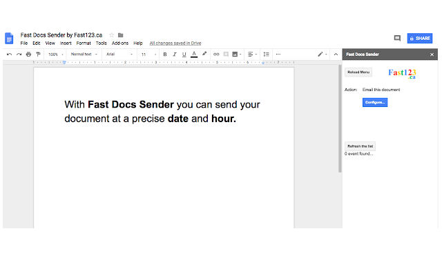 Screenshot of Fast Docs Sender