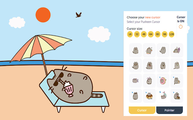 Pusheen Cursor chrome extension