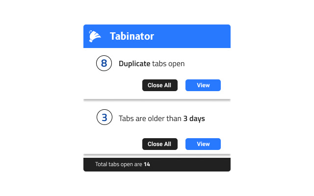 Tabinator: Tab Cleaner chrome extension