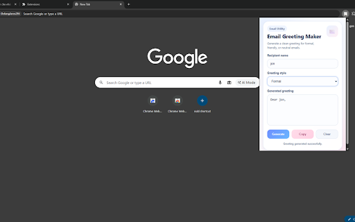 Email Greeting Maker screenshot 1