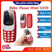 Điện Thoại Mini Siêu Nhỏ 3310 - 2 Sim 2 Sóng, Hỗ Trợ Bluetooth , Mp3, Thẻ Nhớ, Thay Đổi Giọng Nói , Bảo Hành 12 Tháng