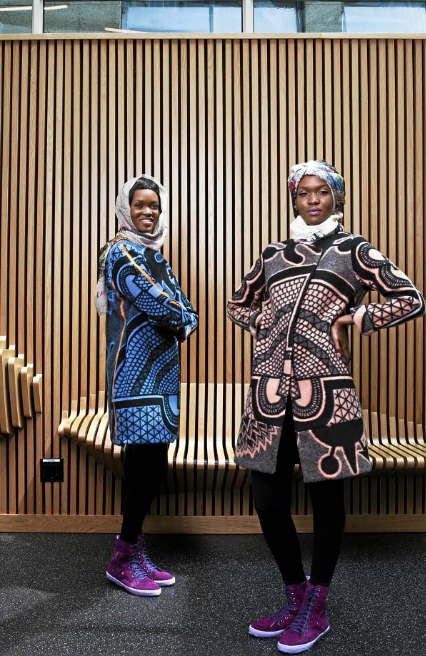 Guillotine coasts made from Basotho blankets