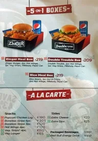 KFC menu 2