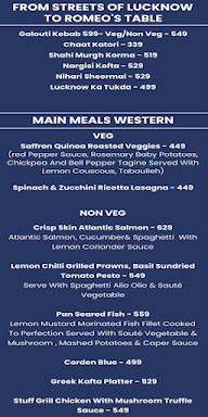 Romeo Lane menu 1