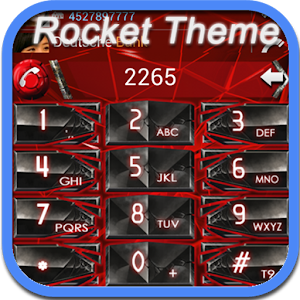 RocketDial Cool Red Theme apk Download