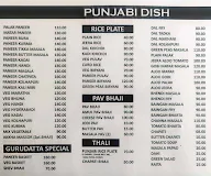 Hotel Gurudatta Fast Food And Snacks menu 3