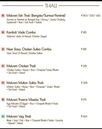 Medha Malvan menu 