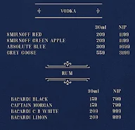 Second Home Lounge menu 3