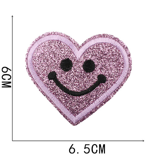Title 3, Starry Sky Embroidered Cloth Stickers Love Hear...