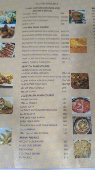 Saleem's Fine Dine menu 4