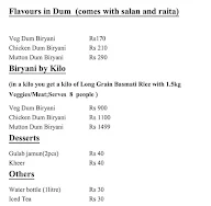 Dawat- E-Khas menu 1