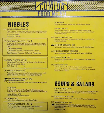 Rodeo Cantina & Kitchen menu 