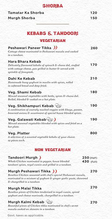 The Kebab Exchange menu 