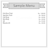 South Indian Dosa Idli menu 1