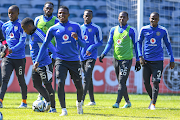 Orlando Pirates players during a media open day at Orlando Stadium on Wednesday.