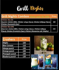 Grill Nights menu 1