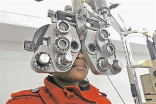 SIMPLE PROCEDURE: Having your eyes tested at least once a year is the smart move. Photo: PEGGY NKOMO