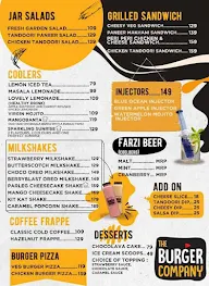 The Burger Company menu 2