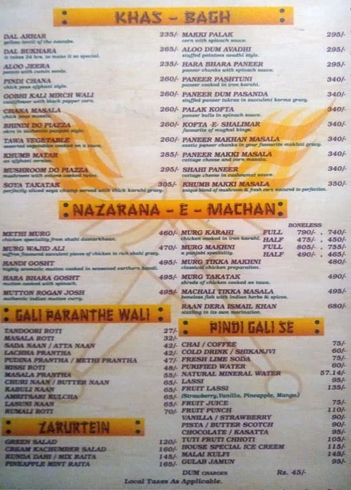 Pashtun menu 