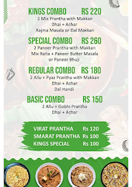 Prantha King menu 6