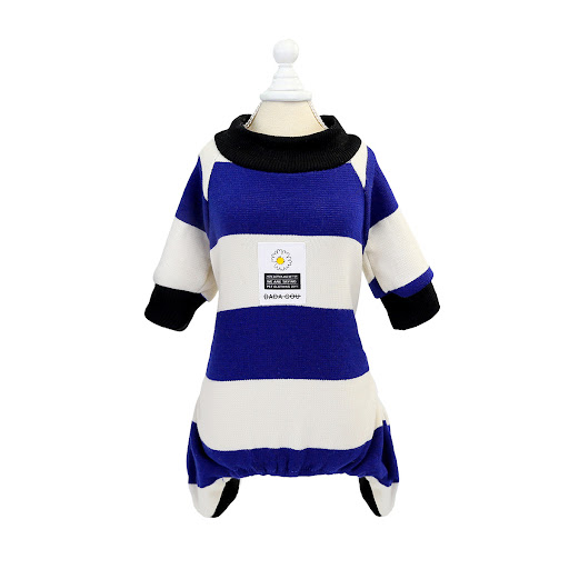 Title 4, Striped dog clothes plus velvet. Keep your dog ...