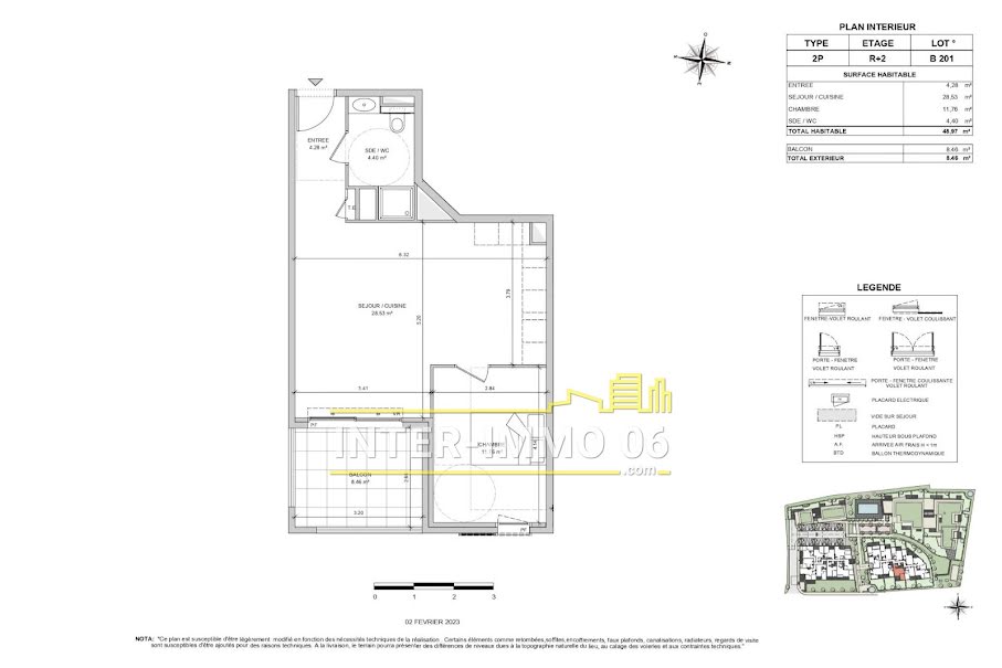 Vente appartement 2 pièces 49 m² à Antibes (06600), 295 000 €