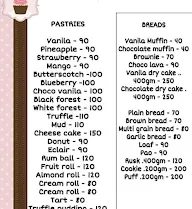 Cake n Bake menu 1