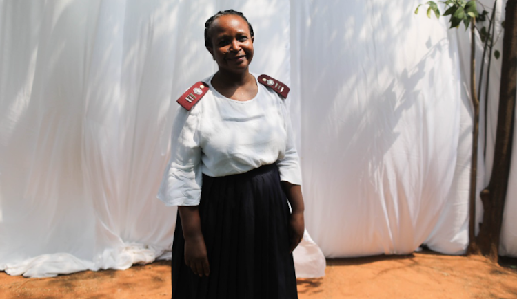 Sister Maria Tsandeni at Chris Hani Baragwanath Hospital in Soweto, who is retiring after 28 years working in the burns unit there.