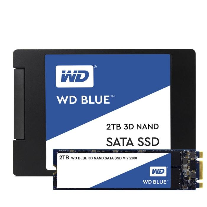 WDS250G2B0B Western Digital | Western Digital WD Blue 3D NAND SATA SSD 250  GB Internal Hard Drive | 181-3387 | RS Components