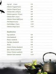 Simply Snacks menu 1