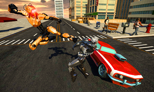 Télécharger Gratuit Police War Robot Superhero: Jeux de robots volants  APK MOD (Astuce) 4