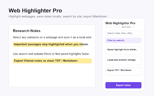 Web Highlighter Pro screenshot 2